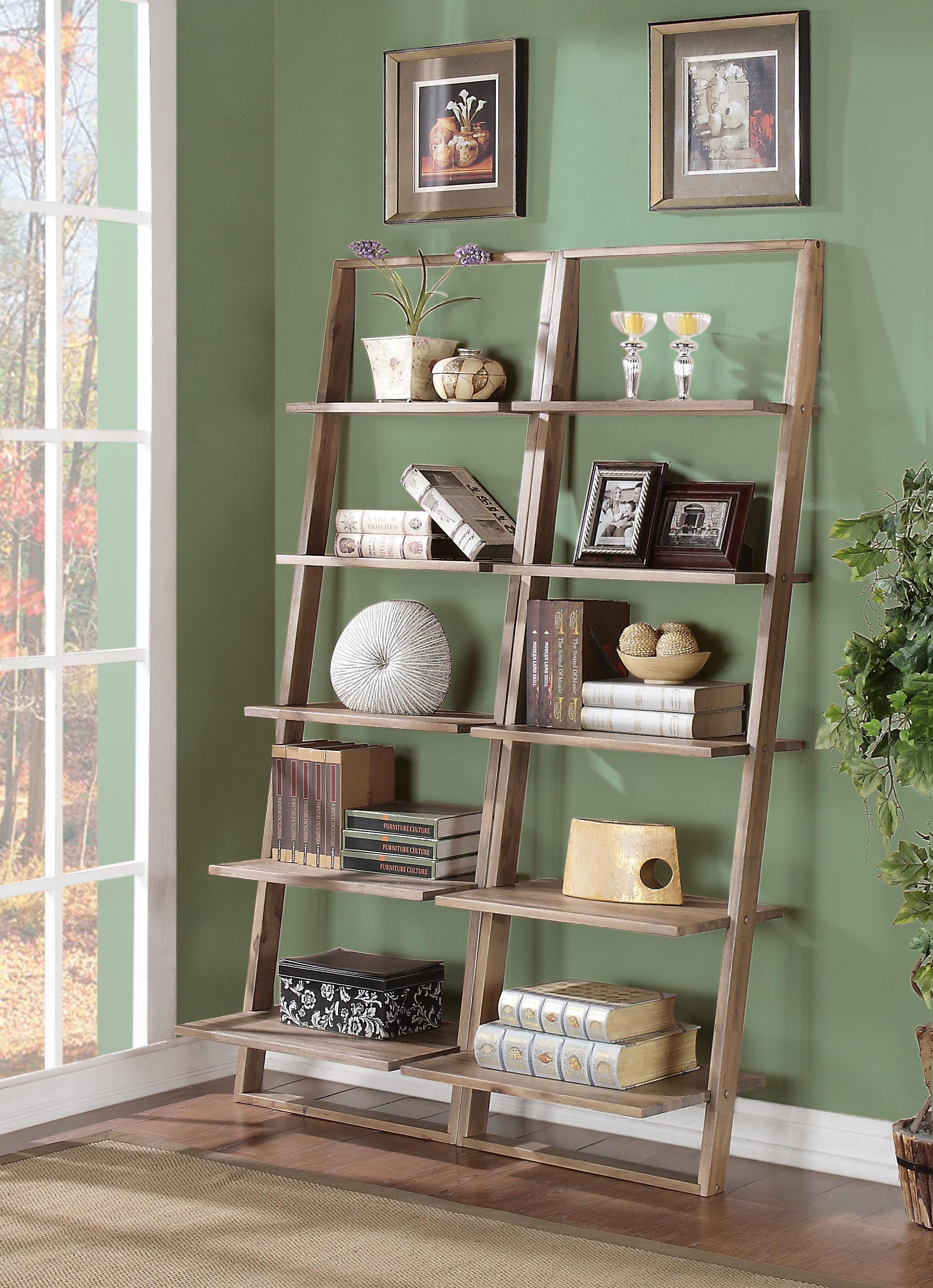 Riverside Furniture Lean Living Leaning Bookcase with 5 Shelves Find